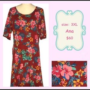 nwt llr hibiscus ana maxi dress